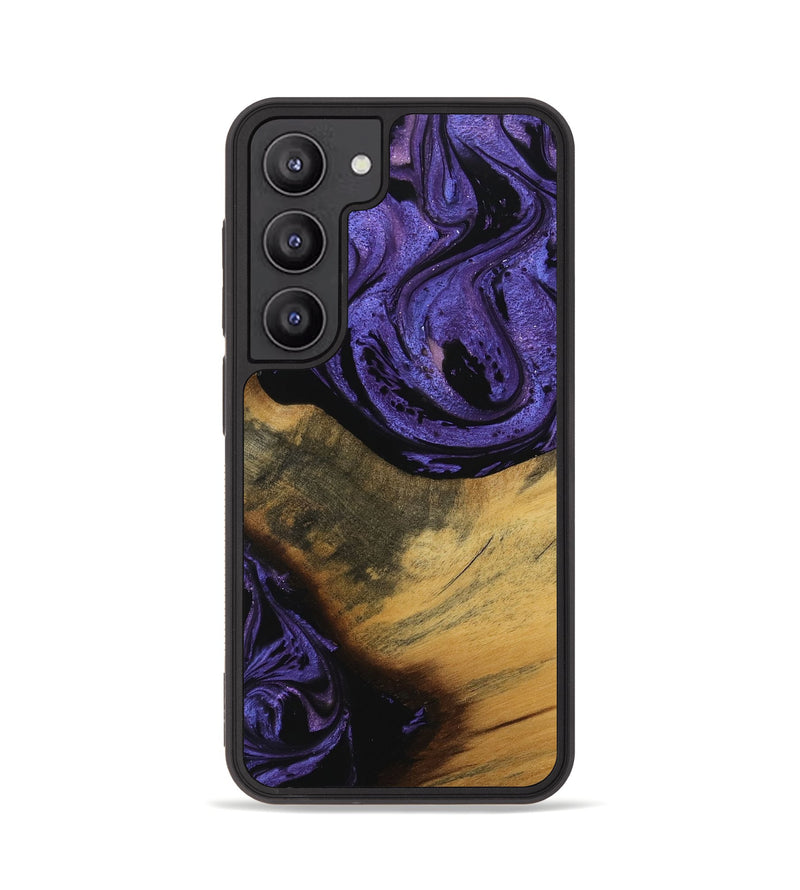 Galaxy S23 Wood Phone Case - Gavra (Purple, 739899)