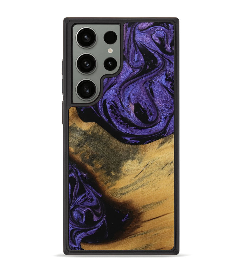 Galaxy S23 Ultra Wood Phone Case - Gavra (Purple, 739899)