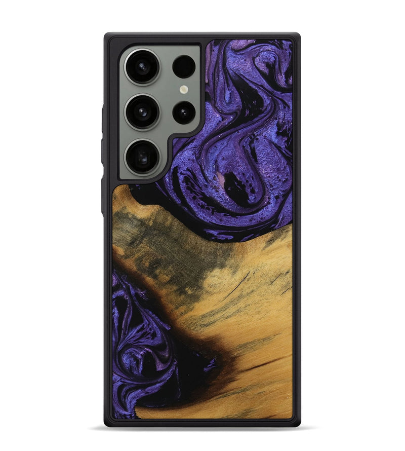 Galaxy S24 Ultra Wood Phone Case - Gavra (Purple, 739899)