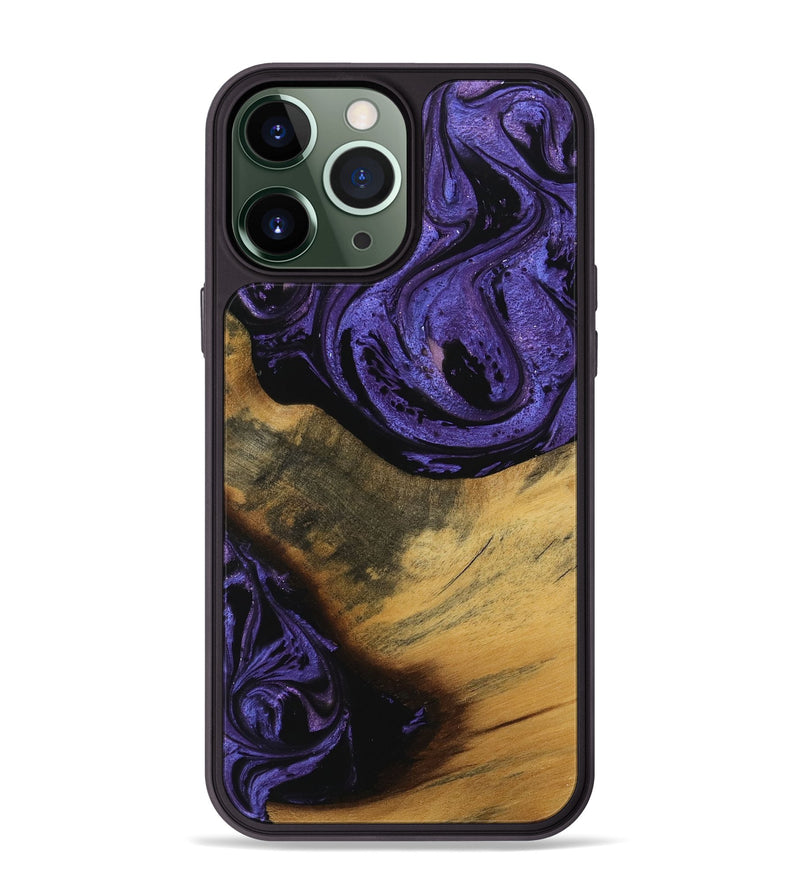 iPhone 13 Pro Max Wood Phone Case - Gavra (Purple, 739899)