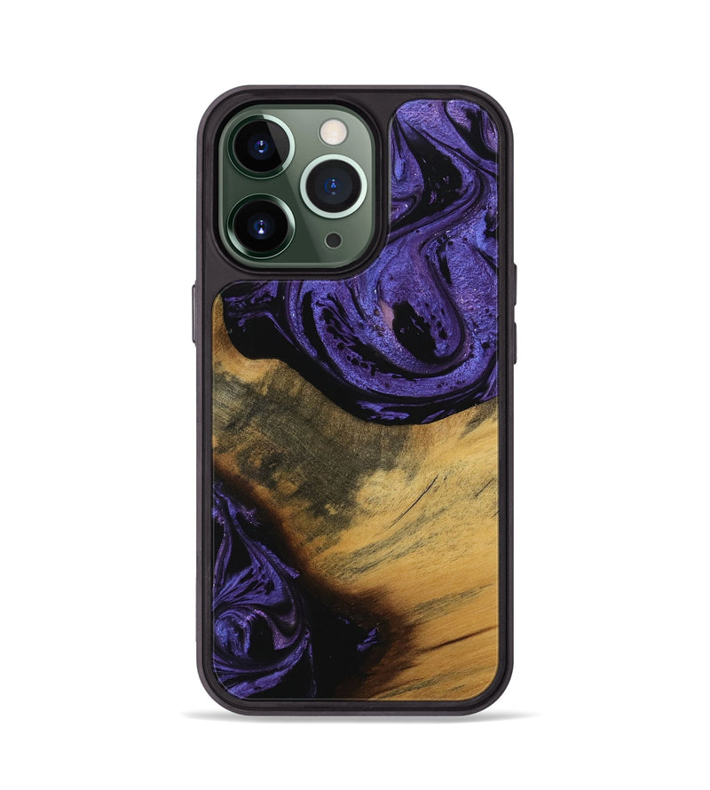 iPhone 13 Pro Wood Phone Case - Gavra (Purple, 739899)