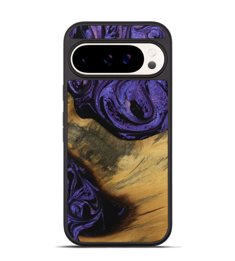 Pixel 9 Pro Wood Phone Case - Gavra (Purple, 739899)