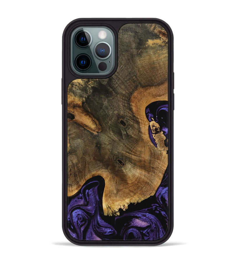 iPhone 12 Pro Max Wood Phone Case - Lucia (Purple, 739903)