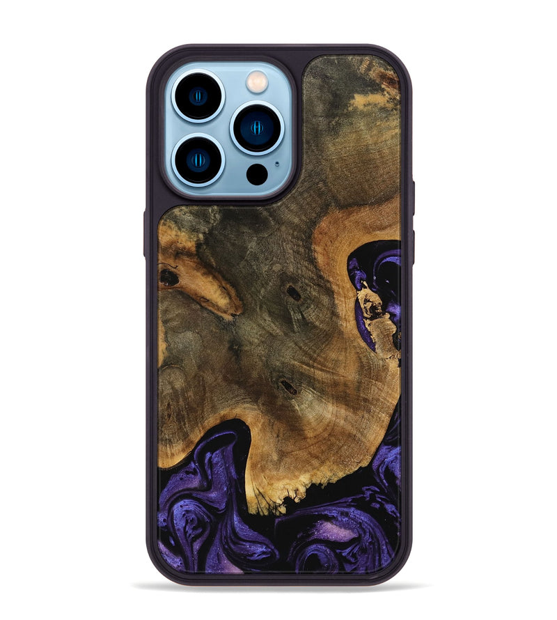 iPhone 14 Pro Max Wood Phone Case - Lucia (Purple, 739903)