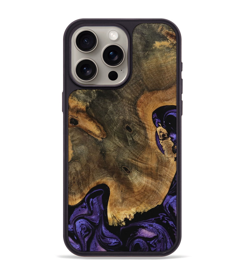 iPhone 15 Pro Max Wood Phone Case - Lucia (Purple, 739903)