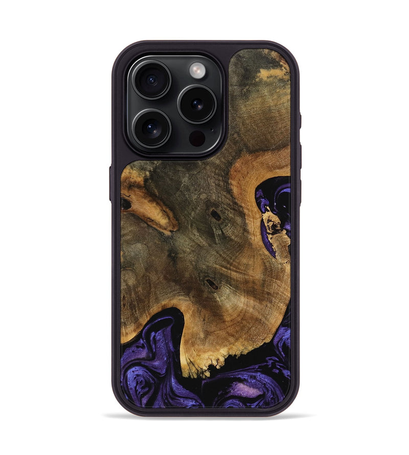 iPhone 15 Pro Wood Phone Case - Lucia (Purple, 739903)