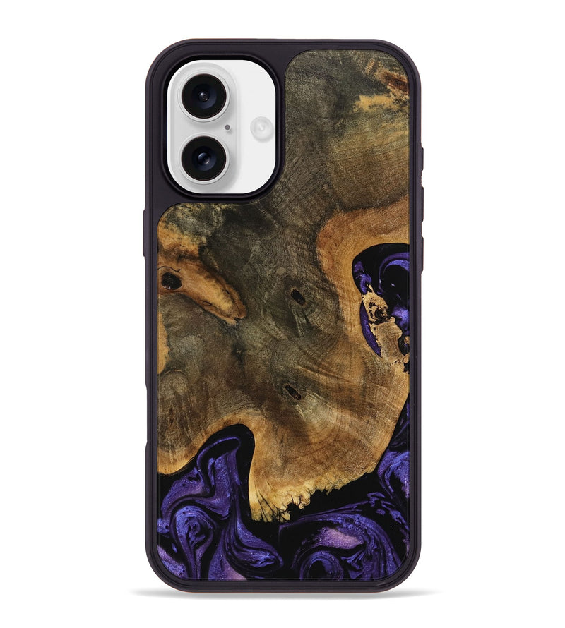 iPhone 16 Plus Wood Phone Case - Lucia (Purple, 739903)