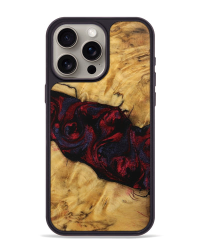 iPhone 15 Pro Max Wood Phone Case - Peggi (Red, 739905)