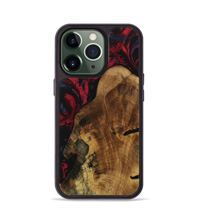 iPhone 13 Pro Wood Phone Case - Yawar (Red, 739906)