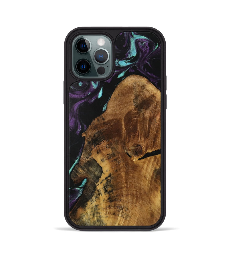 iPhone 12 Pro Wood Phone Case - Shakira (Purple, 739917)