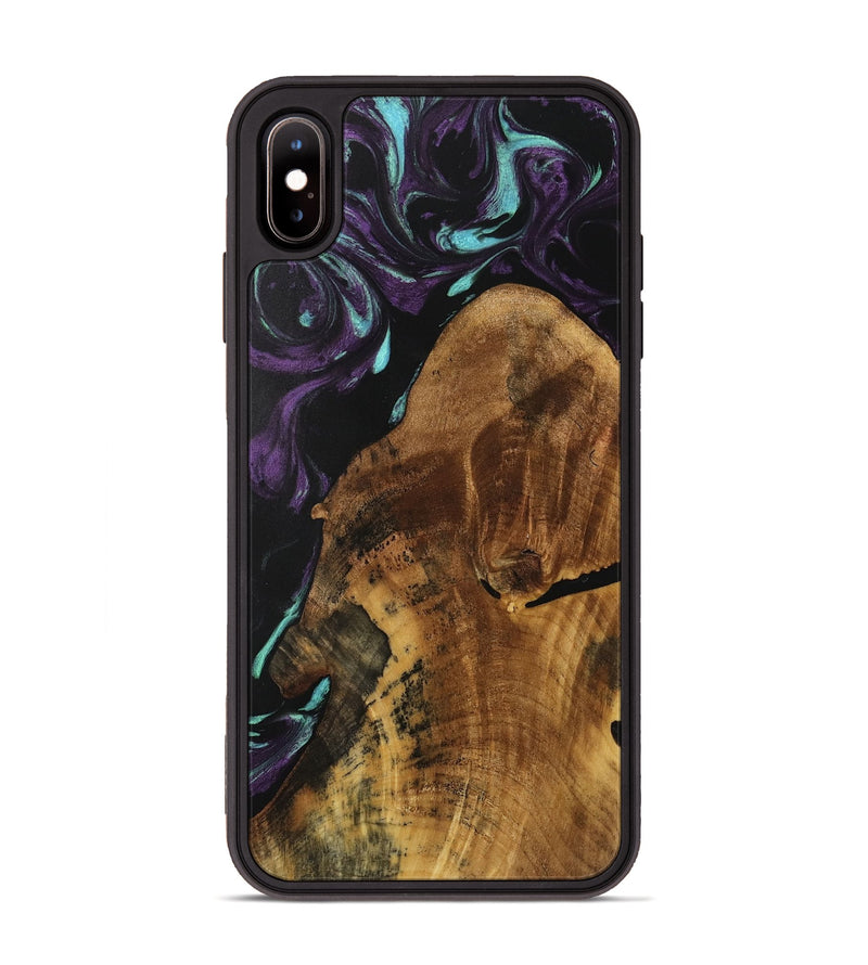 iPhone Xs Max Wood Phone Case - Shakira (Purple, 739917)