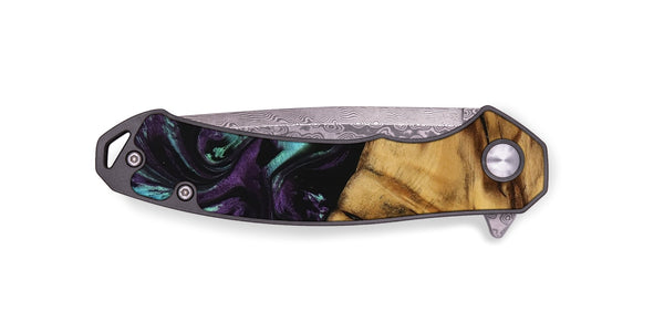 EDC Wood Pocket Knife - Agneta (Purple, 739955)