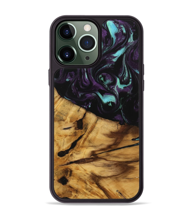 iPhone 13 Pro Max Wood Phone Case - Agneta (Purple, 739955)