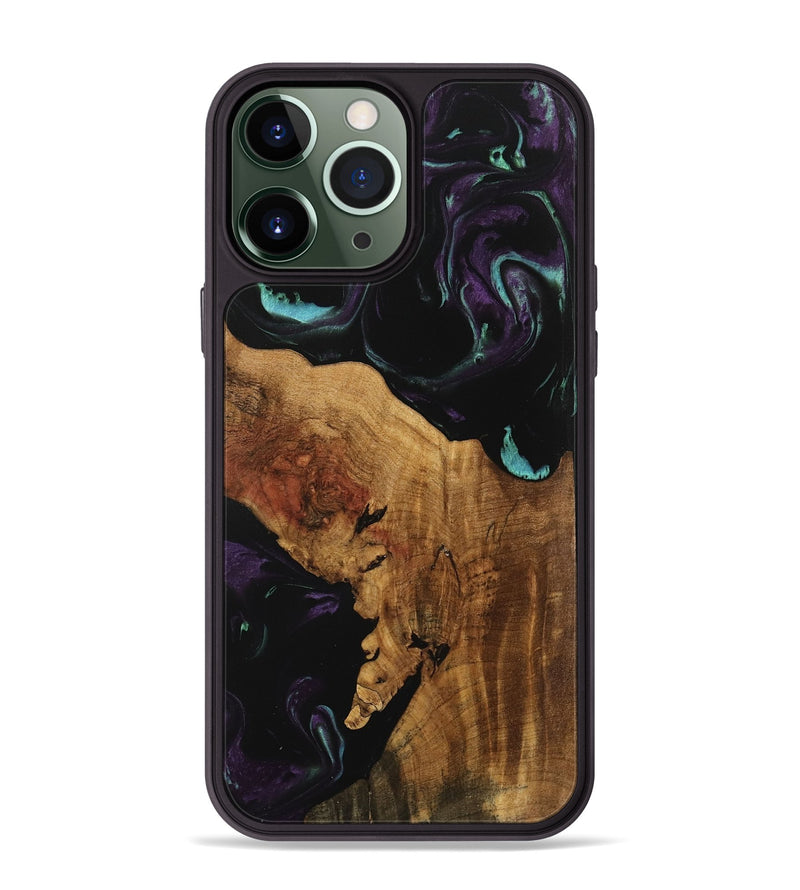 iPhone 13 Pro Max Wood Phone Case - Rubetta (Purple, 739959)