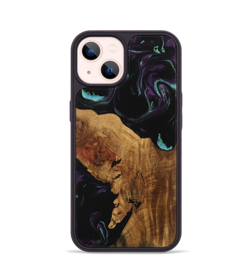 iPhone 14 Wood Phone Case - Rubetta (Purple, 739959)