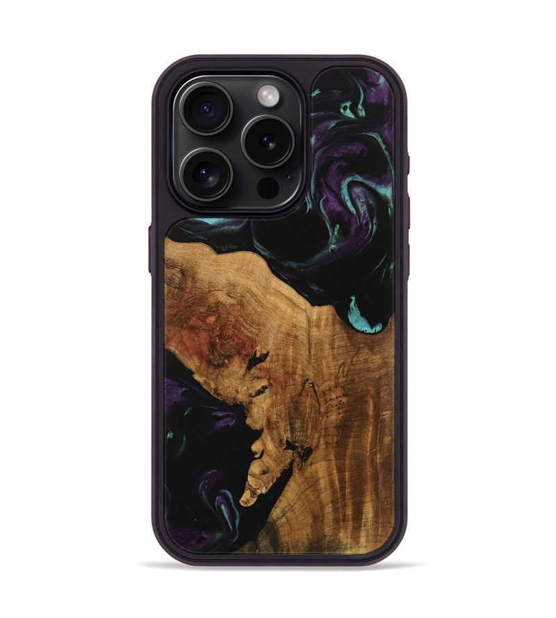 iPhone 15 Pro Wood Phone Case - Rubetta (Purple, 739959)