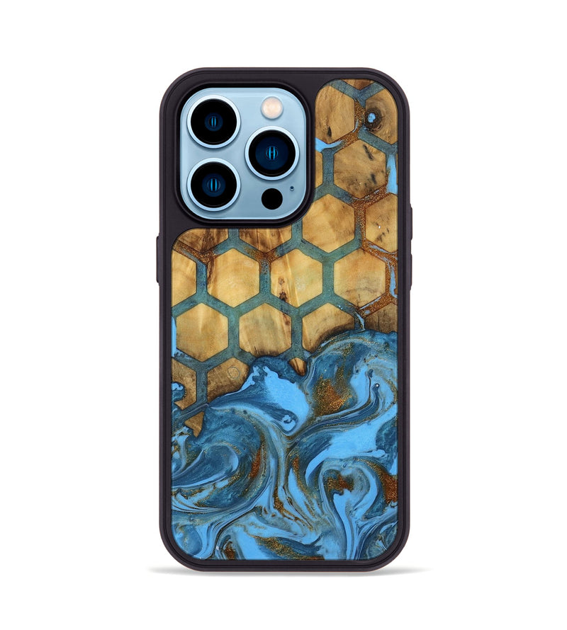 iPhone 14 Pro Wood Phone Case - Mariele (Pattern, 740010)