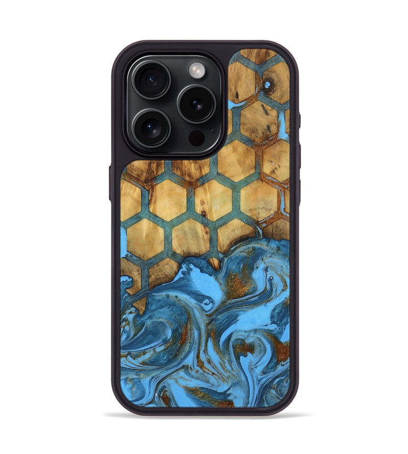 iPhone 15 Pro Wood Phone Case - Mariele (Pattern, 740010)