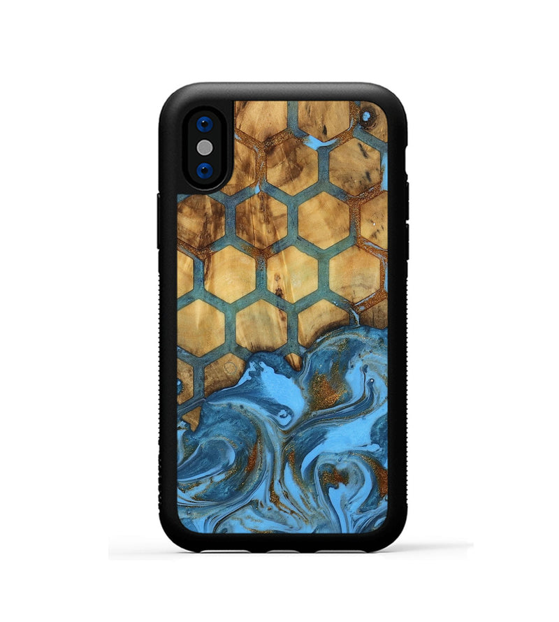 iPhone Xs Wood Phone Case - Mariele (Pattern, 740010)