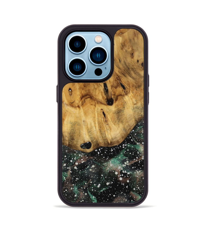 iPhone 14 Pro Wood Phone Case - Krystn (Cosmos, 740018)