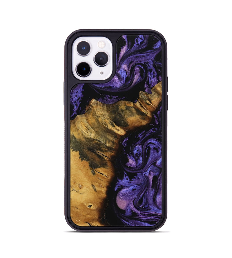 iPhone 11 Pro Wood Phone Case - Verlene (Purple, 740039)