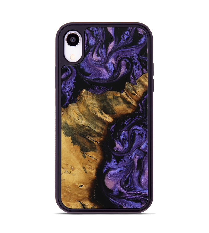 iPhone Xr Wood Phone Case - Verlene (Purple, 740039)