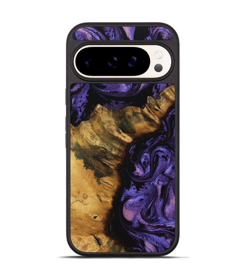 Pixel 9 Pro Wood Phone Case - Verlene (Purple, 740039)