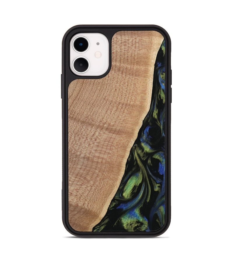 iPhone 11 Wood Phone Case - Rhodie (Green, 740052)