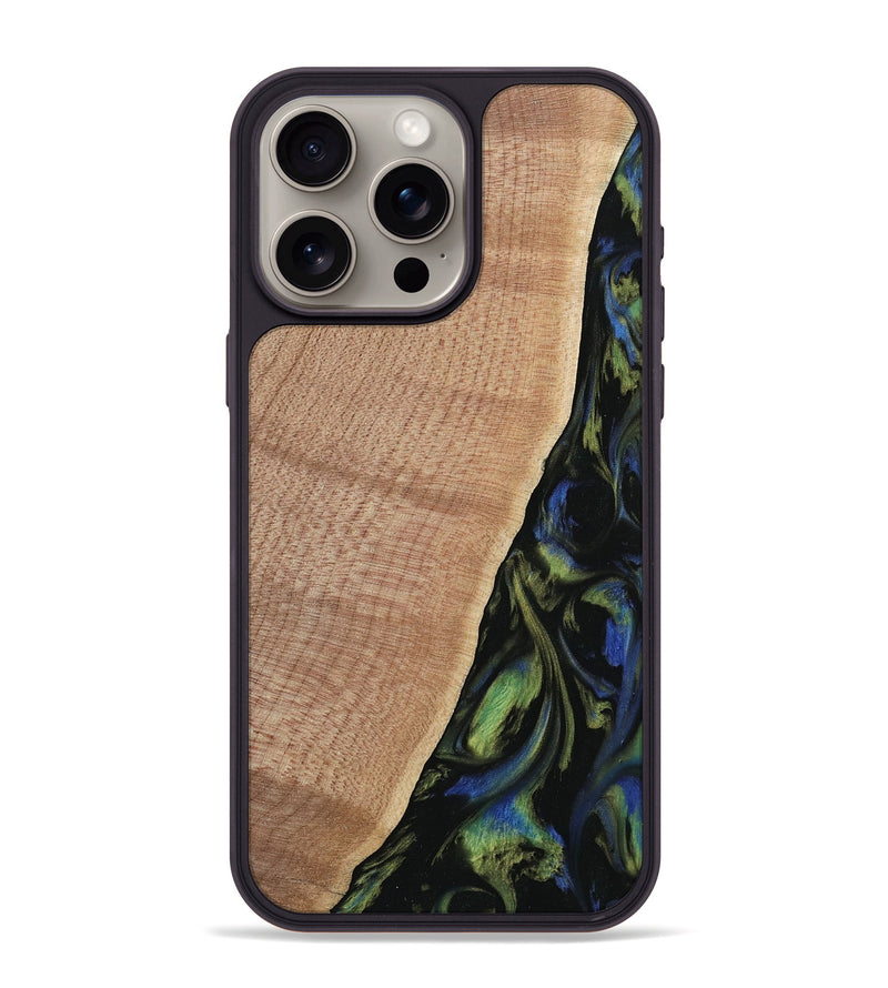 iPhone 15 Pro Max Wood Phone Case - Rhodie (Green, 740052)