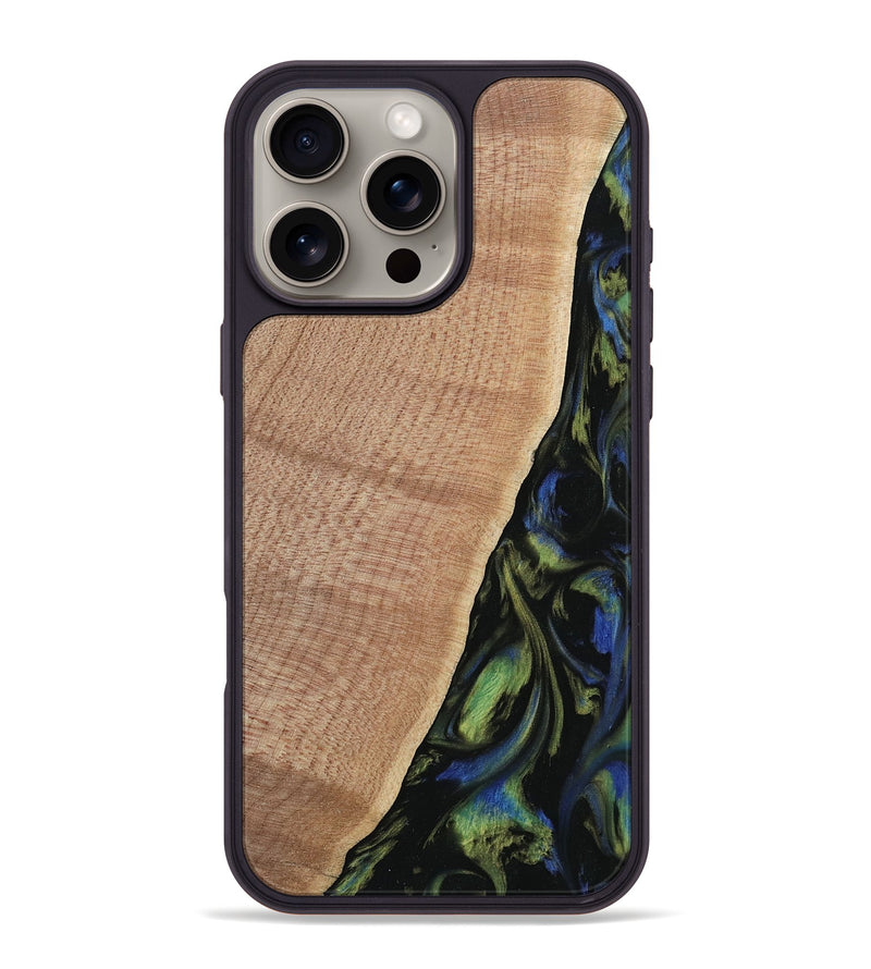 iPhone 16 Pro Max Wood Phone Case - Rhodie (Green, 740052)