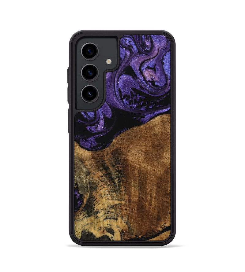 Galaxy S24 Wood Phone Case - Karim (Purple, 740054)