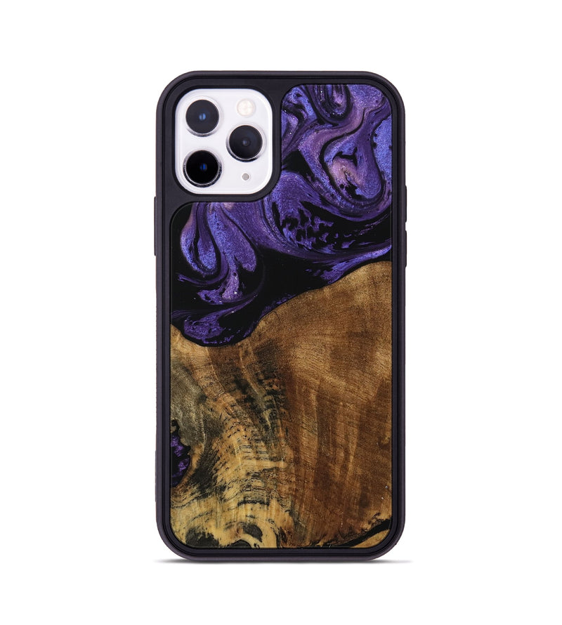 iPhone 11 Pro Wood Phone Case - Karim (Purple, 740054)