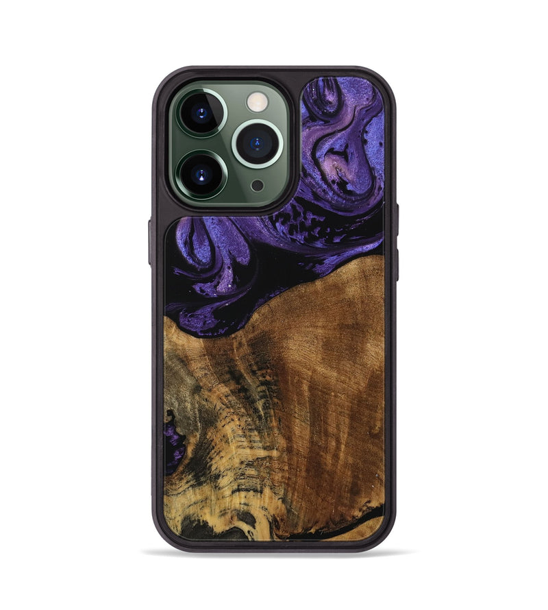 iPhone 13 Pro Wood Phone Case - Karim (Purple, 740054)