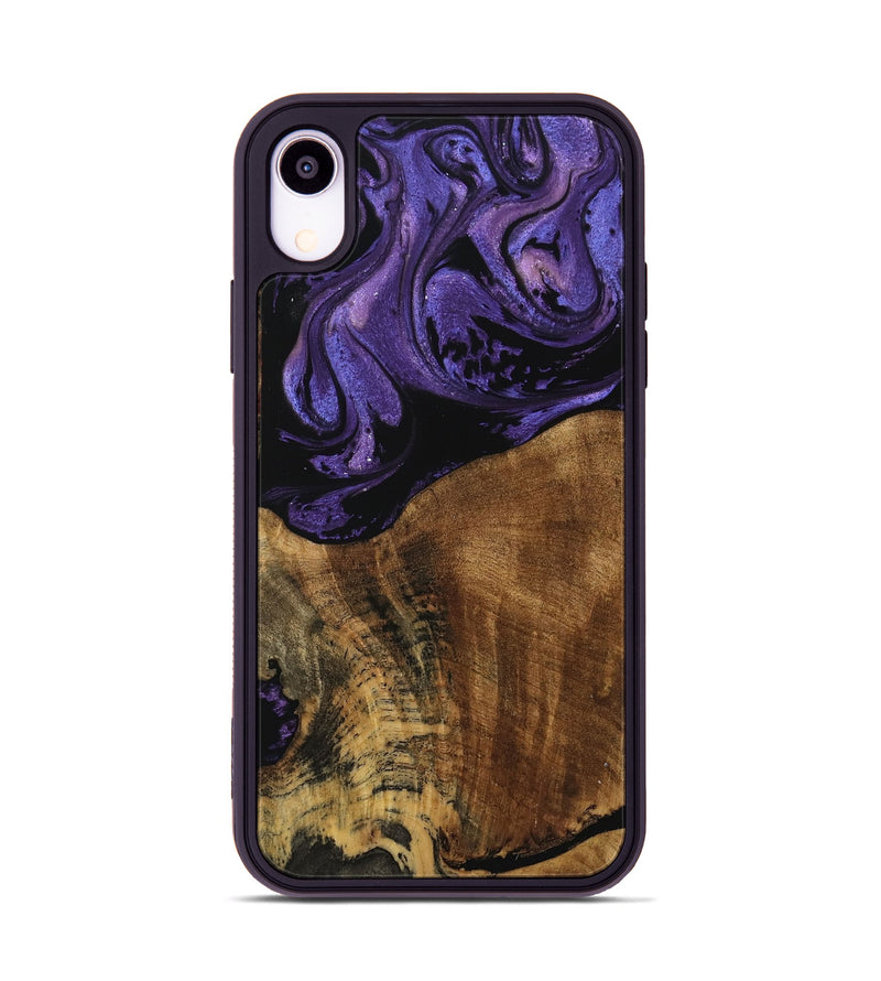 iPhone Xr Wood Phone Case - Karim (Purple, 740054)