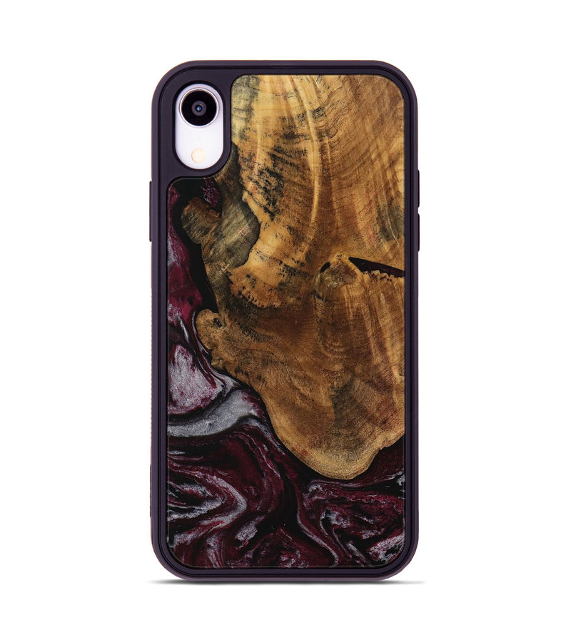 iPhone Xr Wood Phone Case - Riya (Red, 740060)