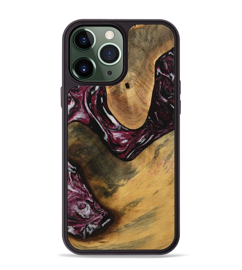 iPhone 13 Pro Max Wood Phone Case - Katlyn (Red, 740071)