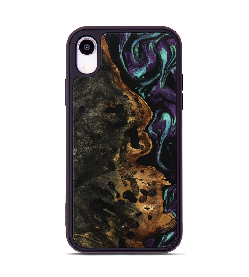 iPhone Xr Wood Phone Case - Flora (Purple, 740073)