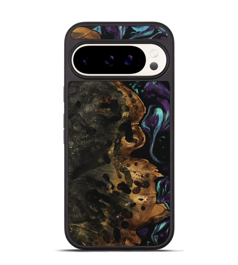 Pixel 9 Pro Wood Phone Case - Flora (Purple, 740073)