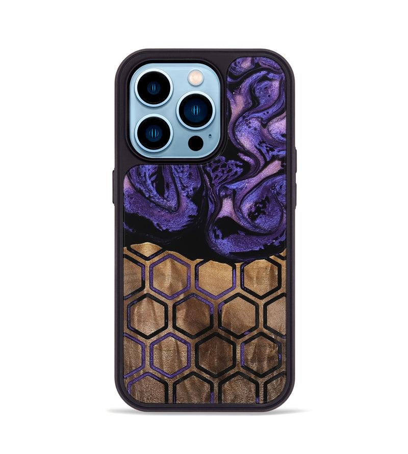 iPhone 14 Pro Wood Phone Case - Janith (Pattern, 740075)