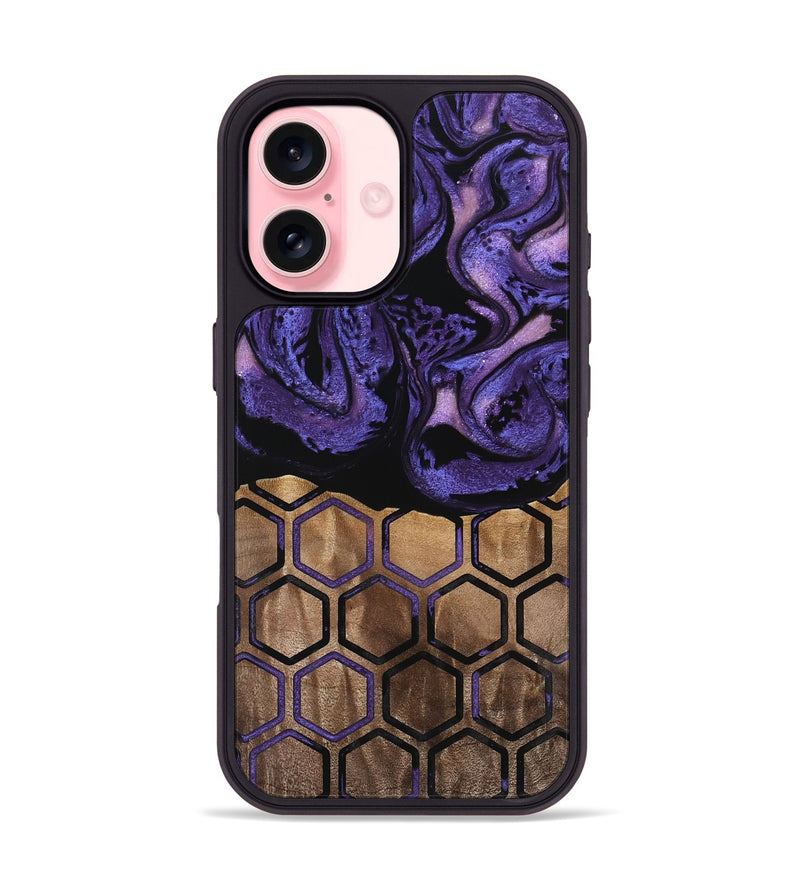 iPhone 16 Wood Phone Case - Janith (Pattern, 740075)