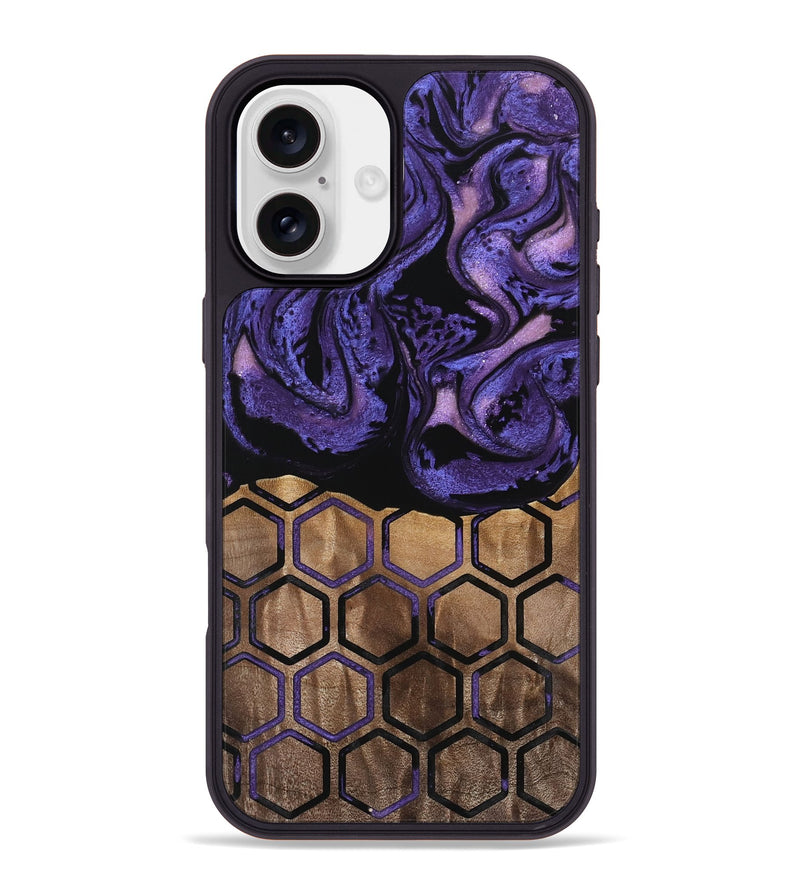 iPhone 16 Plus Wood Phone Case - Janith (Pattern, 740075)