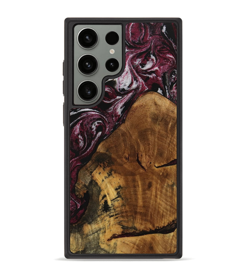 Galaxy S23 Ultra Wood Phone Case - Myles (Red, 740080)