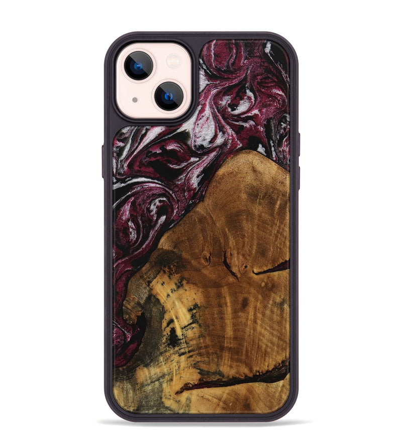 iPhone 14 Plus Wood Phone Case - Myles (Red, 740080)