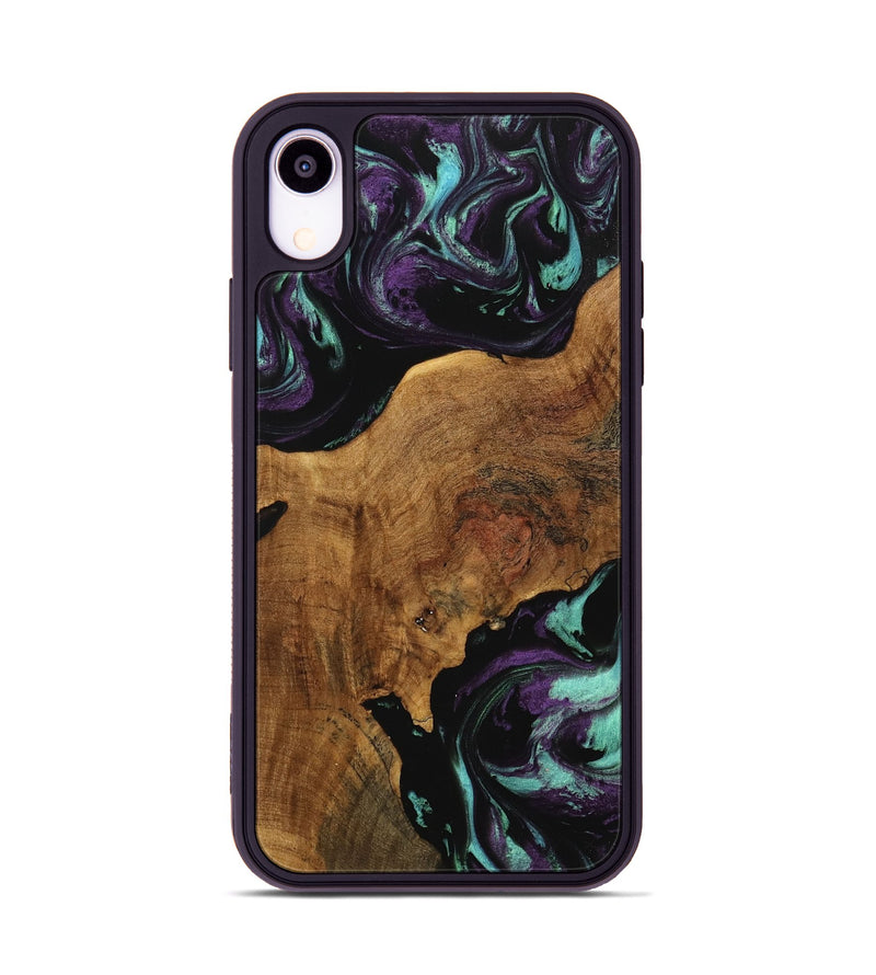 iPhone Xr Wood Phone Case - Daisie (Purple, 740086)