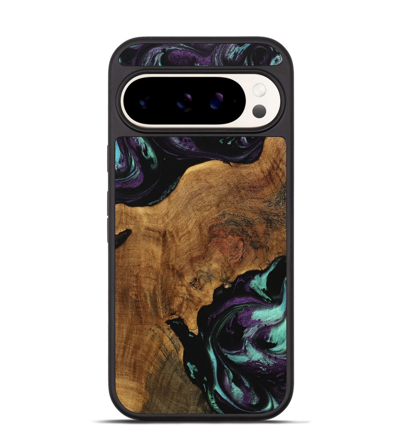 Pixel 9 Pro Wood Phone Case - Daisie (Purple, 740086)