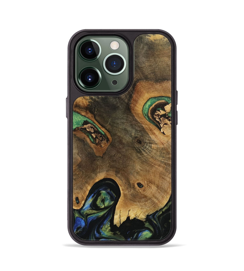 iPhone 13 Pro Wood Phone Case - Martez (Green, 740097)