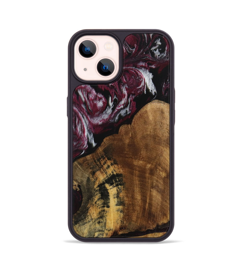 iPhone 14 Wood Phone Case - Lorilyn (Red, 740098)