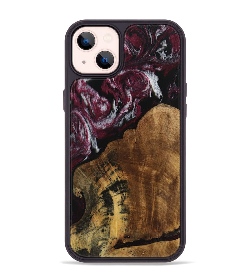 iPhone 14 Plus Wood Phone Case - Lorilyn (Red, 740098)