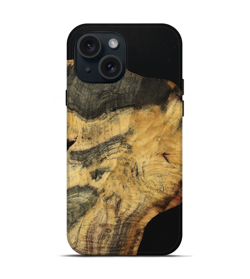 iPhone 15 Wood Live Edge Phone Case - Dayle (Wood Burl, 740110)