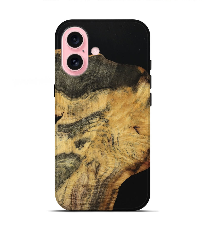 iPhone 16 Wood Live Edge Phone Case - Dayle (Wood Burl, 740110)